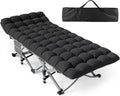 Camping Cot with Thick Mattress Heavy Duty 500LBS 1200D Double Layer Oxford R912