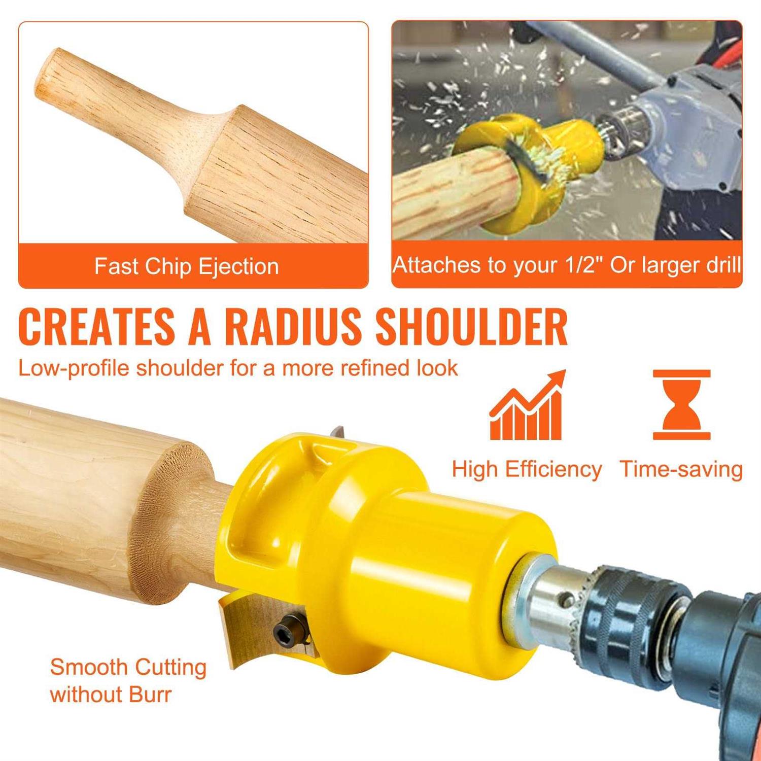 Tenon Cutter 1.5 / 38 mm Diameter with Dual Curved Blades & Button Screws H23120