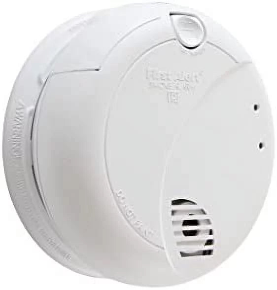 Hardwired Smoke Detector with Photoelectric Sensor and Battery Backup, White T4677