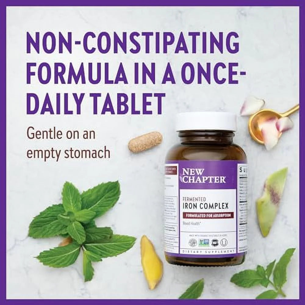 Whole-Food Fermented Iron Complex Supplement, 60ct P5665