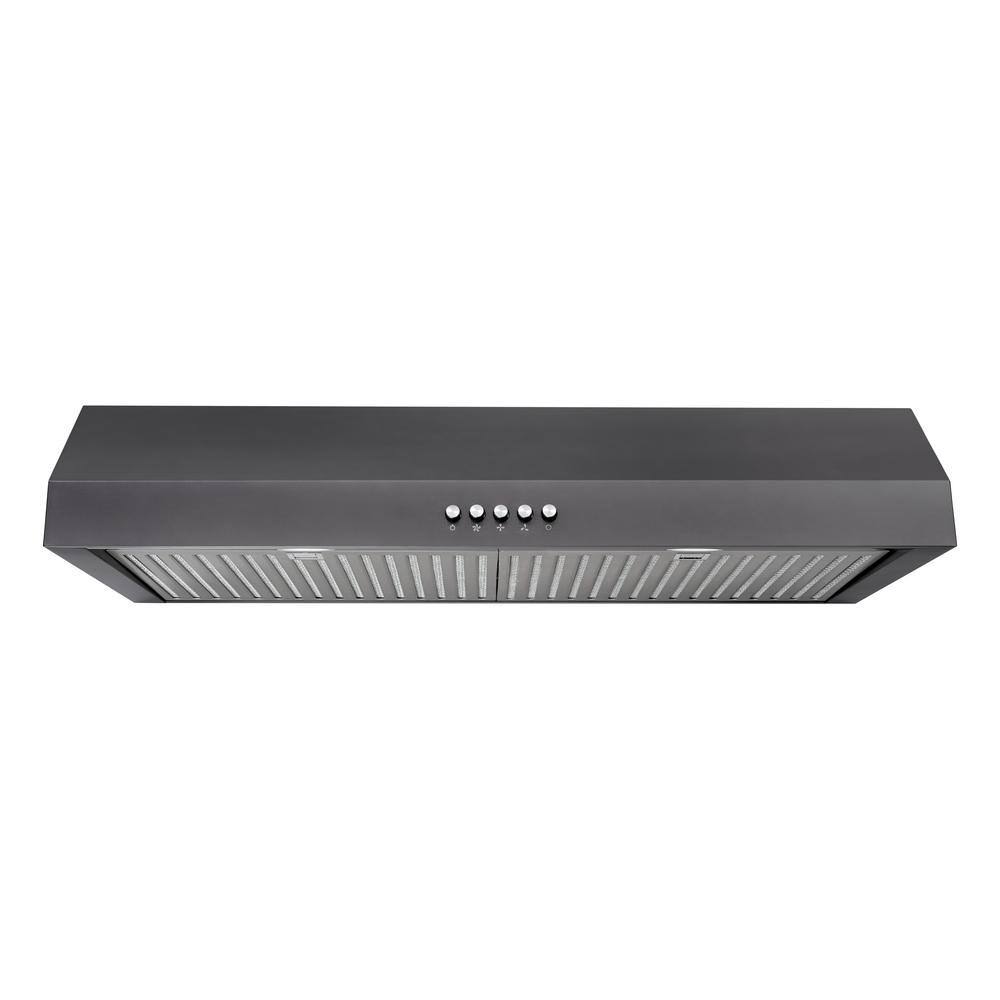 Black Stainless Steel Under The Cabinet Range Hood O185391