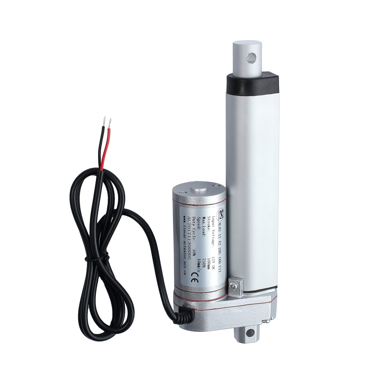Electric Linear Actuator 100mm 4 Inch Heavy Duty DC 12V 750n 160lbs N7214