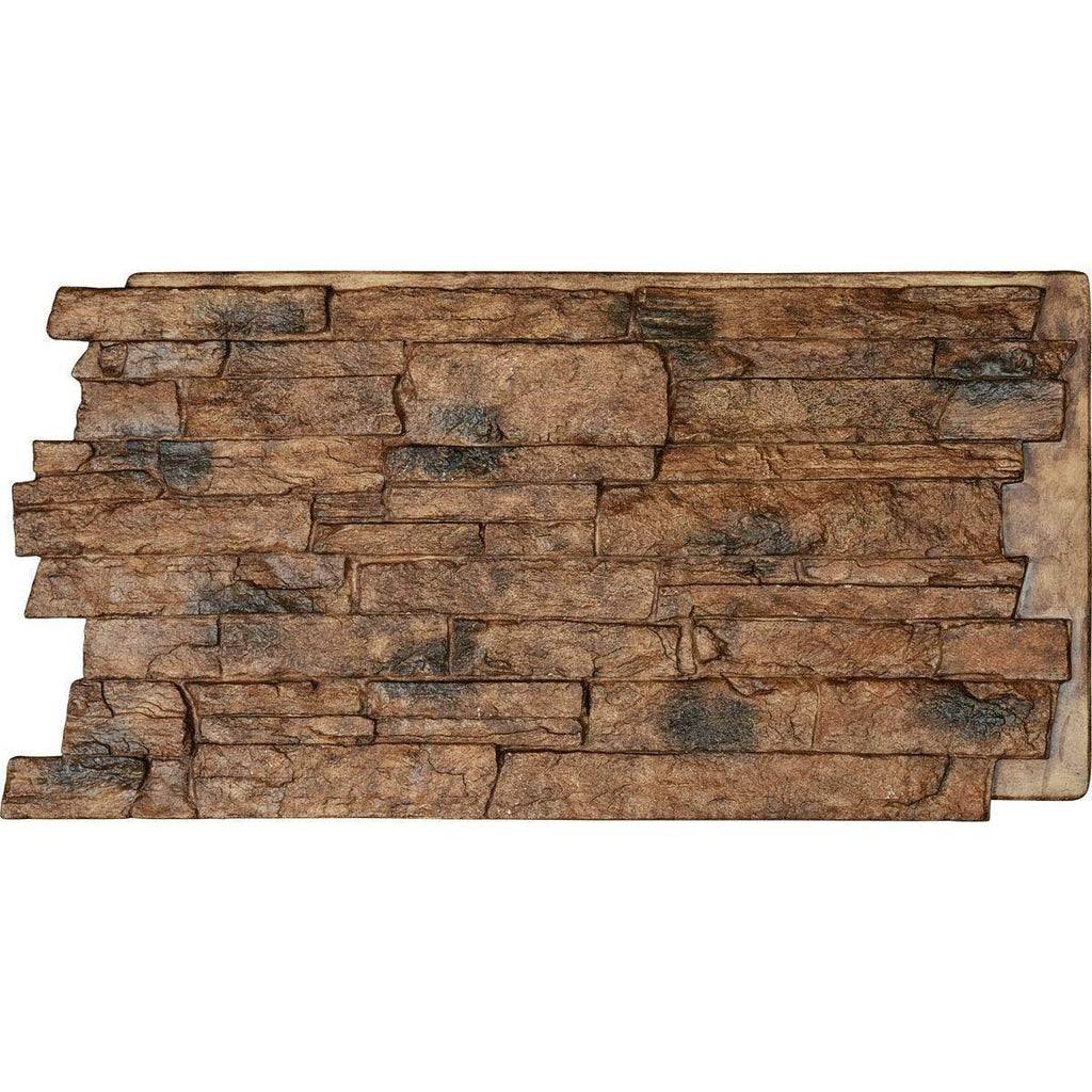Stonewall Faux Stone Siding Panel (canyon Brown) S9127