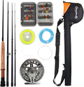 Fly Fishing Rod with Reel Combo Kit Pack of 2 G286521