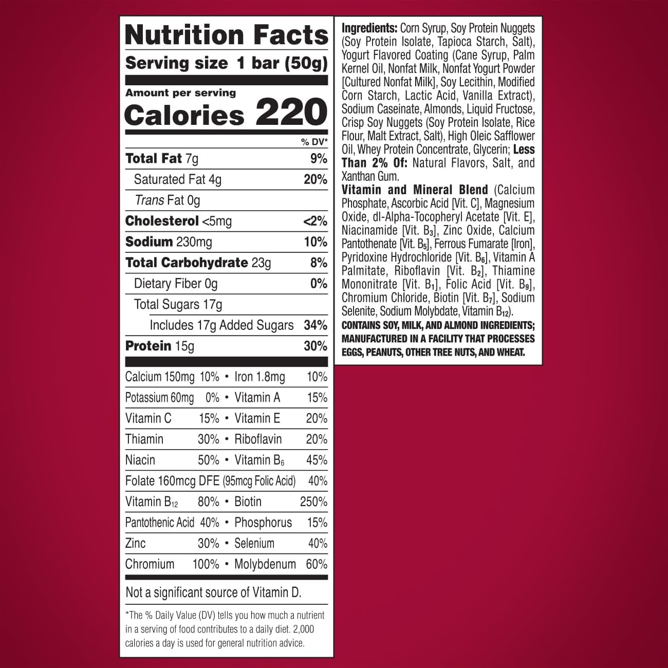 Cinnamon Roll Protein Bars, 12 Count H3814