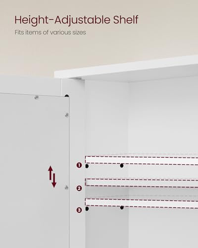 Dove Gray Wall-Mounted Bathroom Cabinet with 2 Mirrored Doors W830097