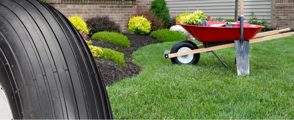 Ribbed Tread Black Wheelbarrow H7442