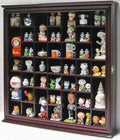 Solid Wood Display Case Wall Curio Cabinet with Glass Door I637387