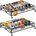 2 Pack Under Bed Shoe Storage Organizer with Wheels S108862