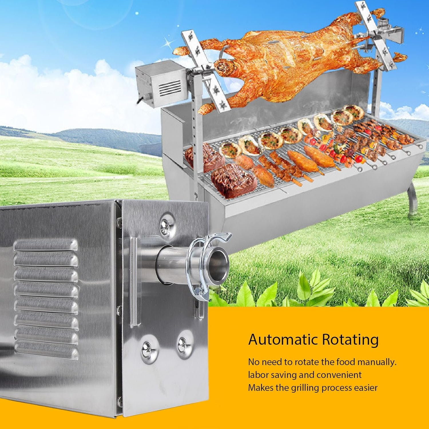Stainless Steel Electric Grill Rotisserie Motor W206350