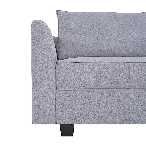 Caramel 6-Seater Modular Sleeper Couch with Ottoman Air Leather D376704