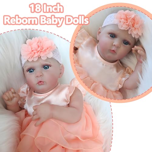18 Inch Gray Realistic Reborn Baby Doll Y445