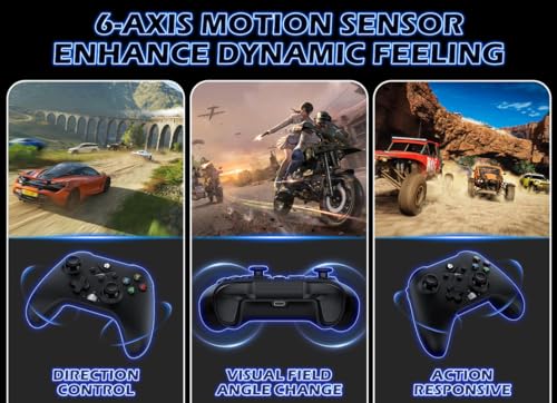 2 Pack Wireless Controller for Xbox with 2.4GHz Adapter Black+White V711112
