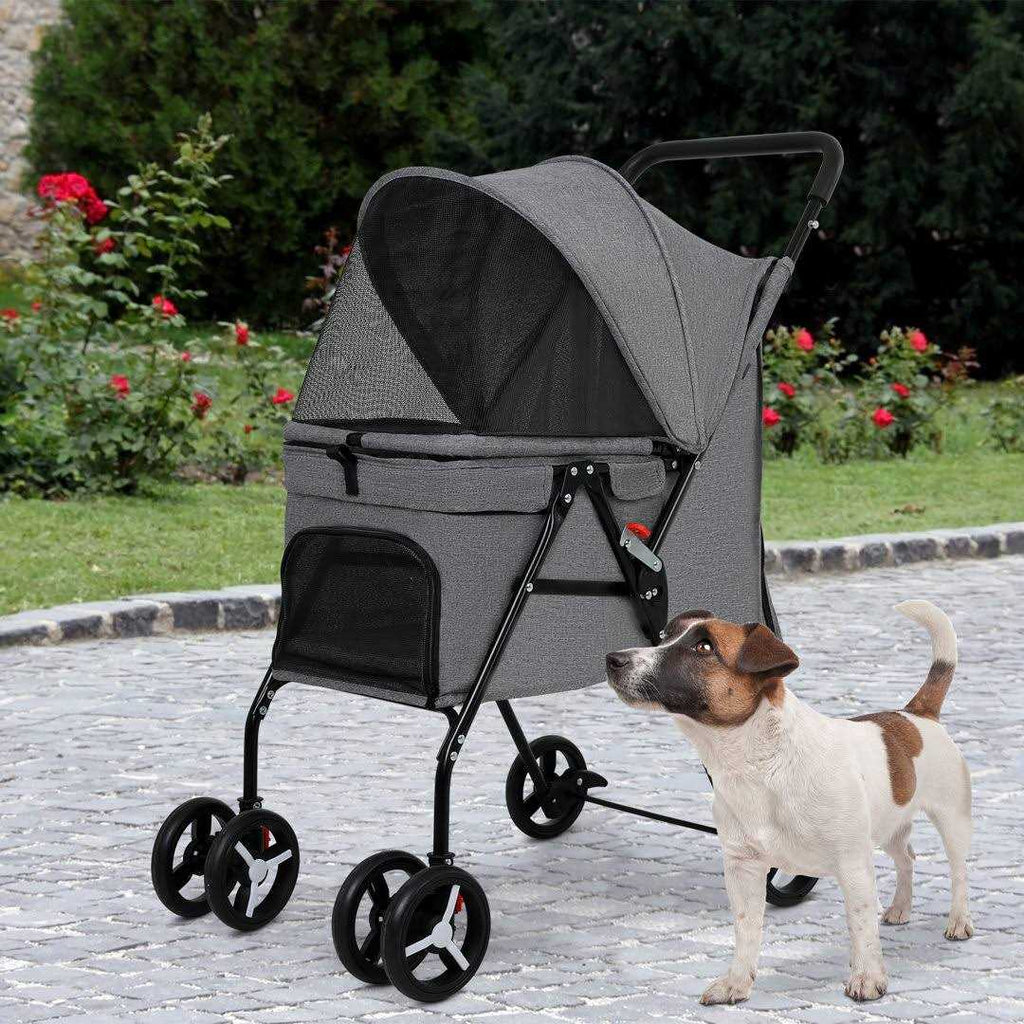 Pet Stroller Mesh Foldable Puppy Stroller F9920