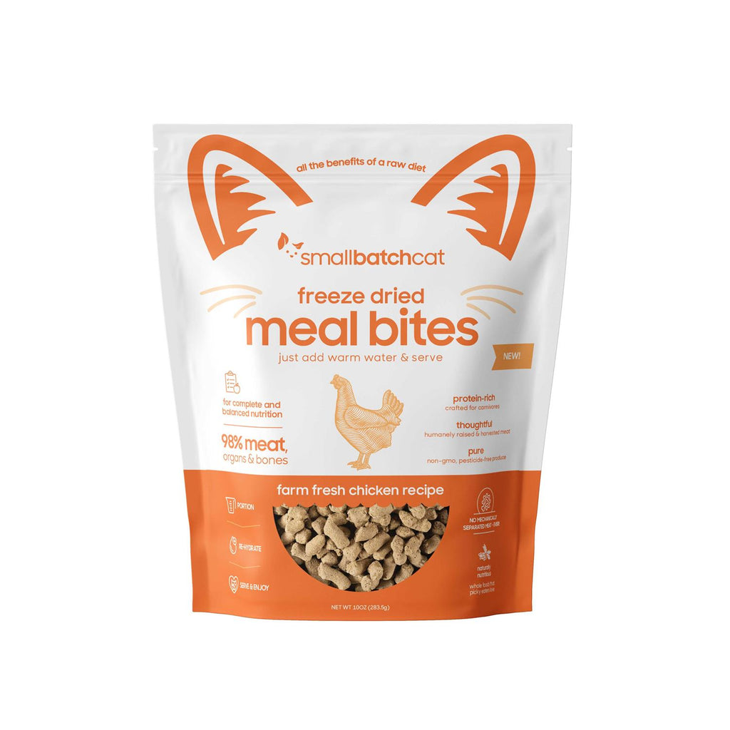 Freeze-Dried Chicken Cat Meal Bites 10 oz G192