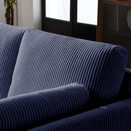 Beige Corduroy 3 Seater Sofa T702