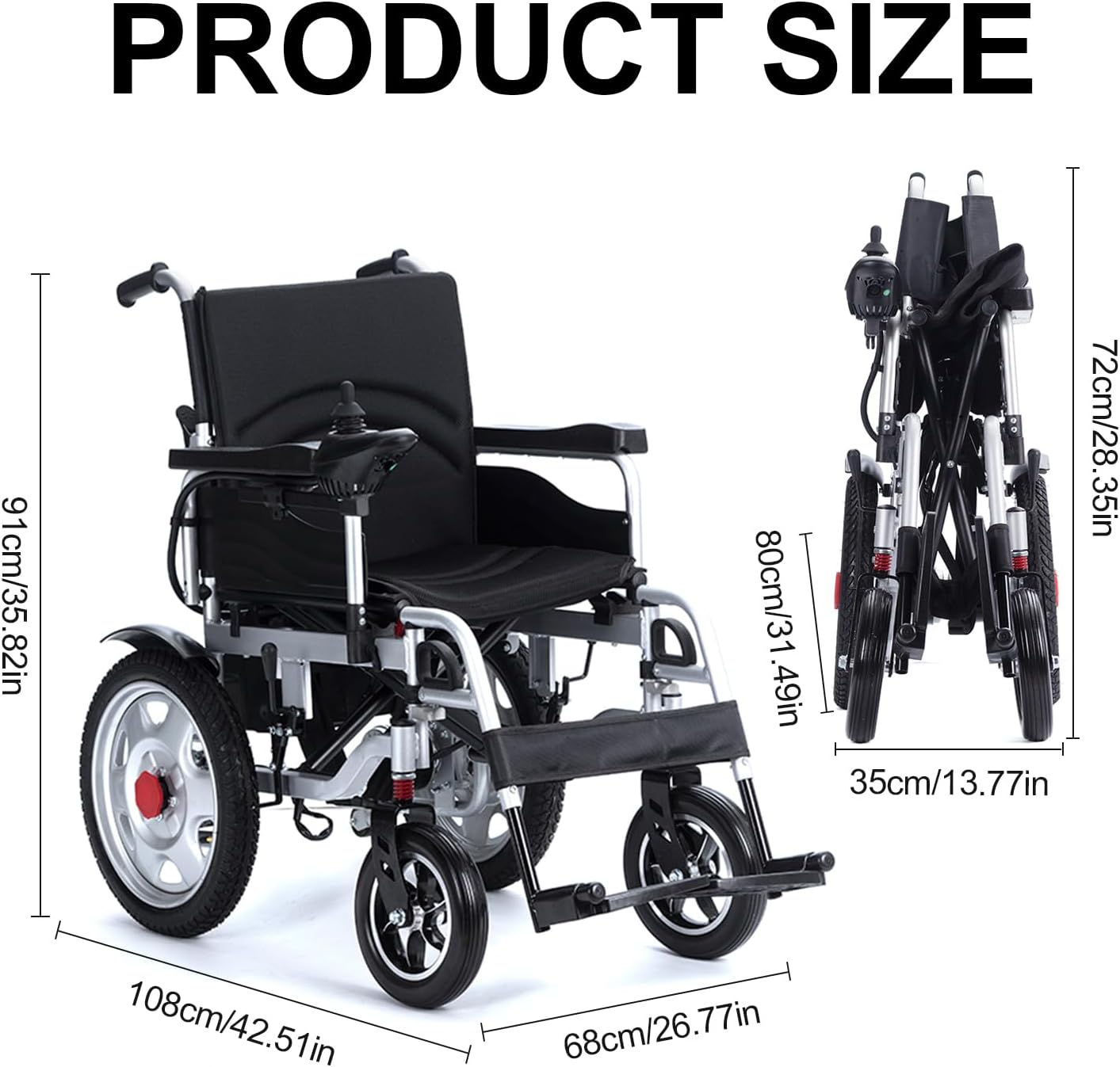 Lightweight Foldable Electric Wheelchair G82093