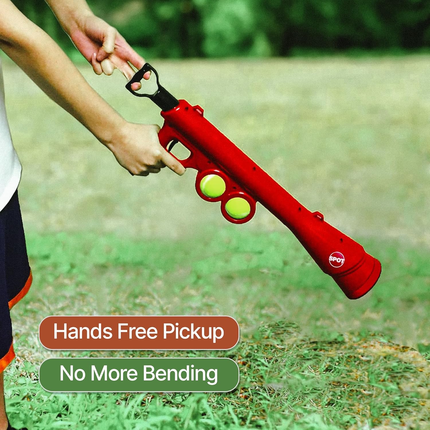Tennis Ball Launcher Dog Toy with 2 Tennis Balls & Removable Shoulder Strap V549