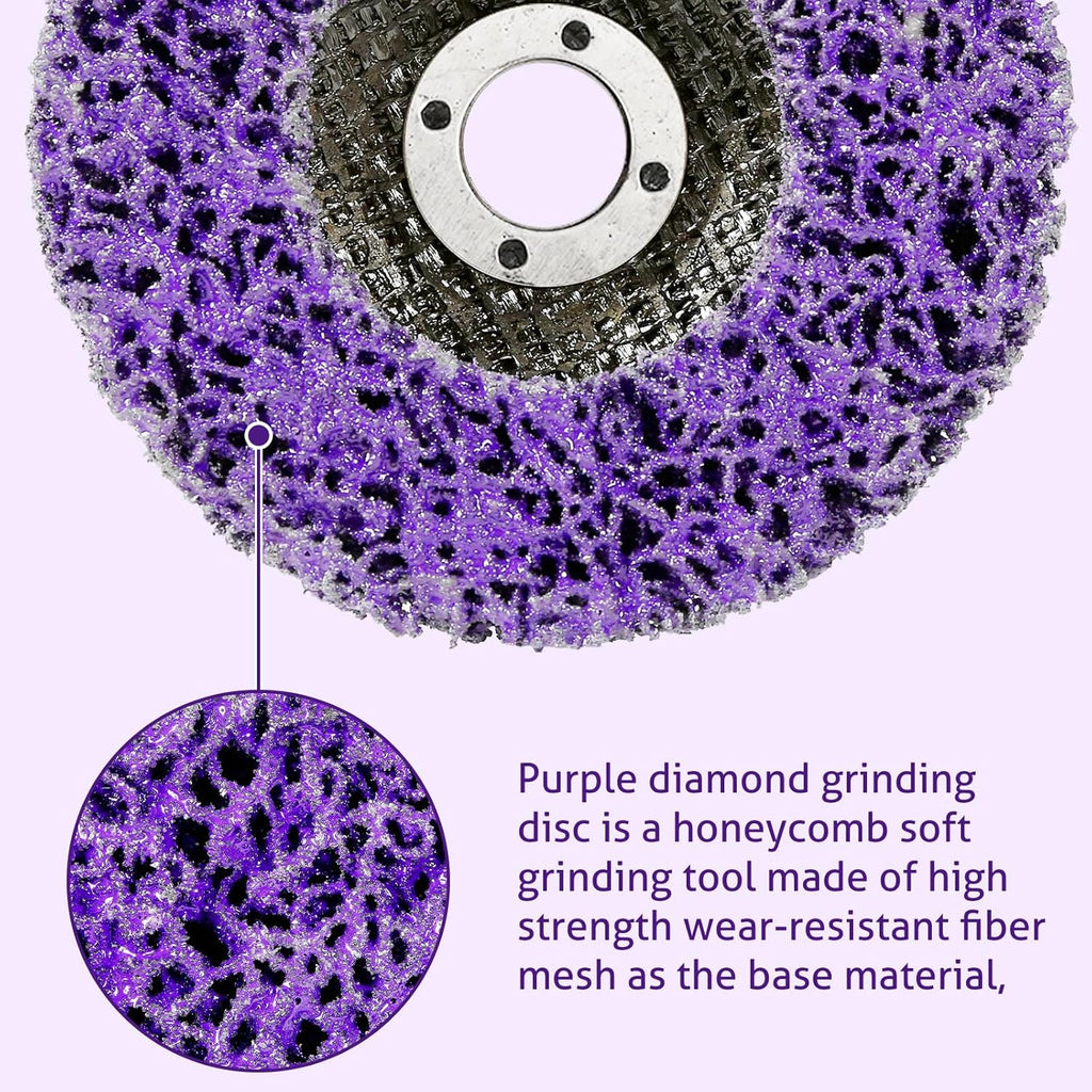 10 Pack 4" x 5/8" Strip Disc Stripping Wheel for Angle Grinders M4179