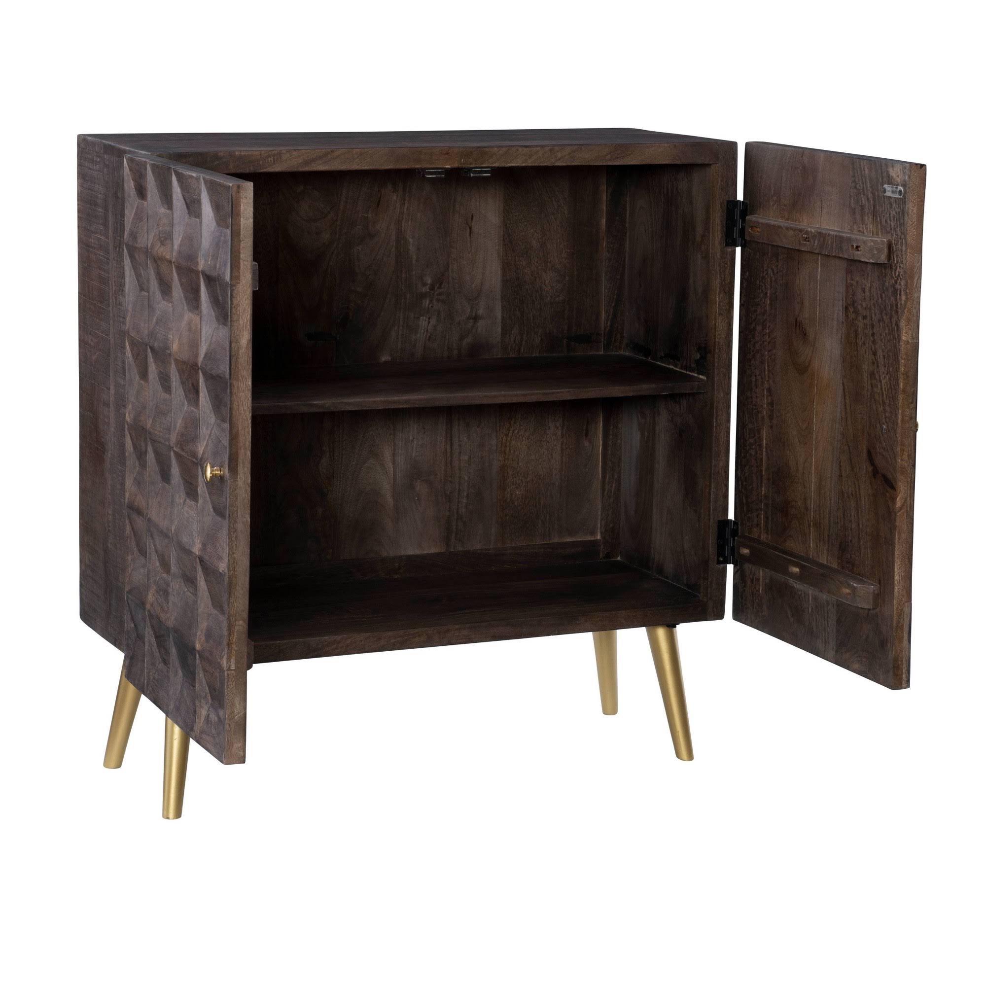 2 Door Brown Cabinet O437073
