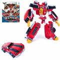 Red Sports Car Transformer King Robot H12251