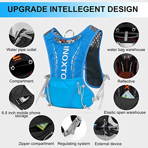 Lightweight Water Running Vest Backpack with 1.5L Water Bladder Bag H7429
