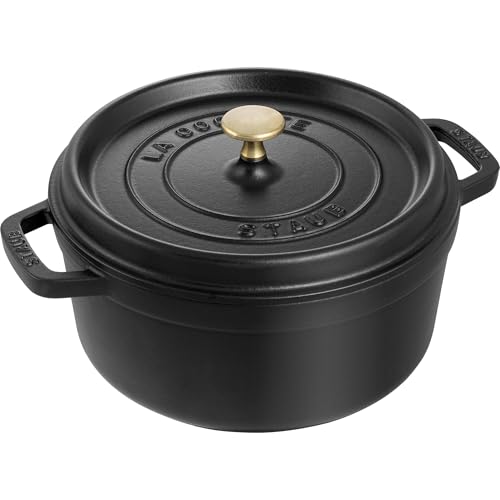 Black Matte Cast Iron Dutch Oven 5.5-qt Q8058