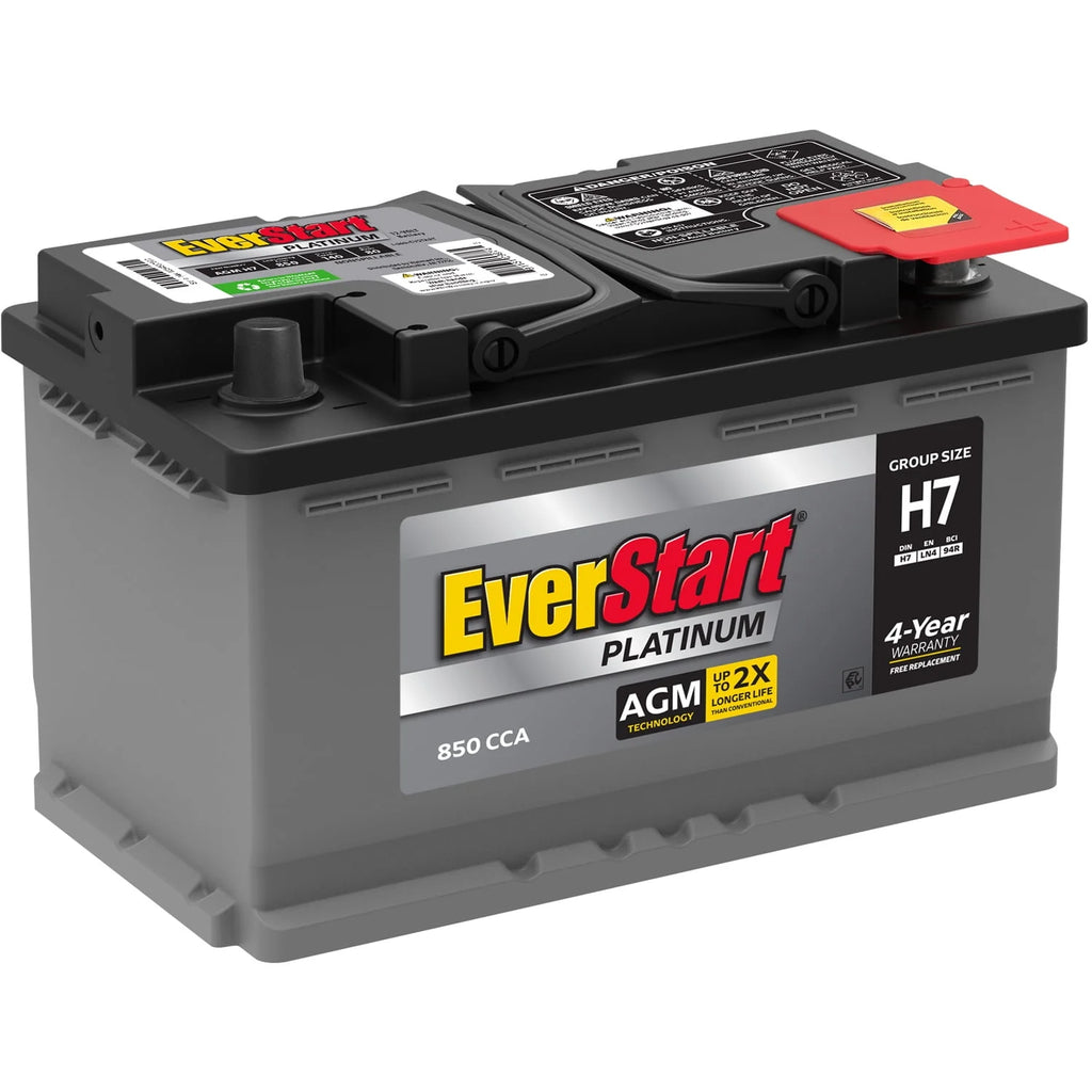 Platinum AGM Automotive Battery, Group Size H7 / LN4 / 94R 12 Volt, 800 CCA 140 RC Q71190