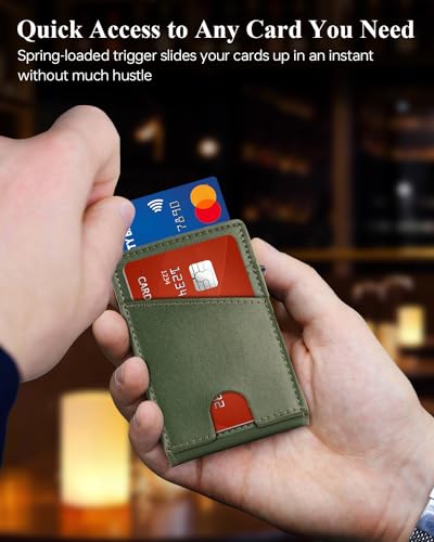 Slim Wallet Pop Up Card Holder with RFID Blocking P482821