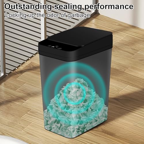 White 5 Gallon Automatic Motion Sensor Trash Can O624