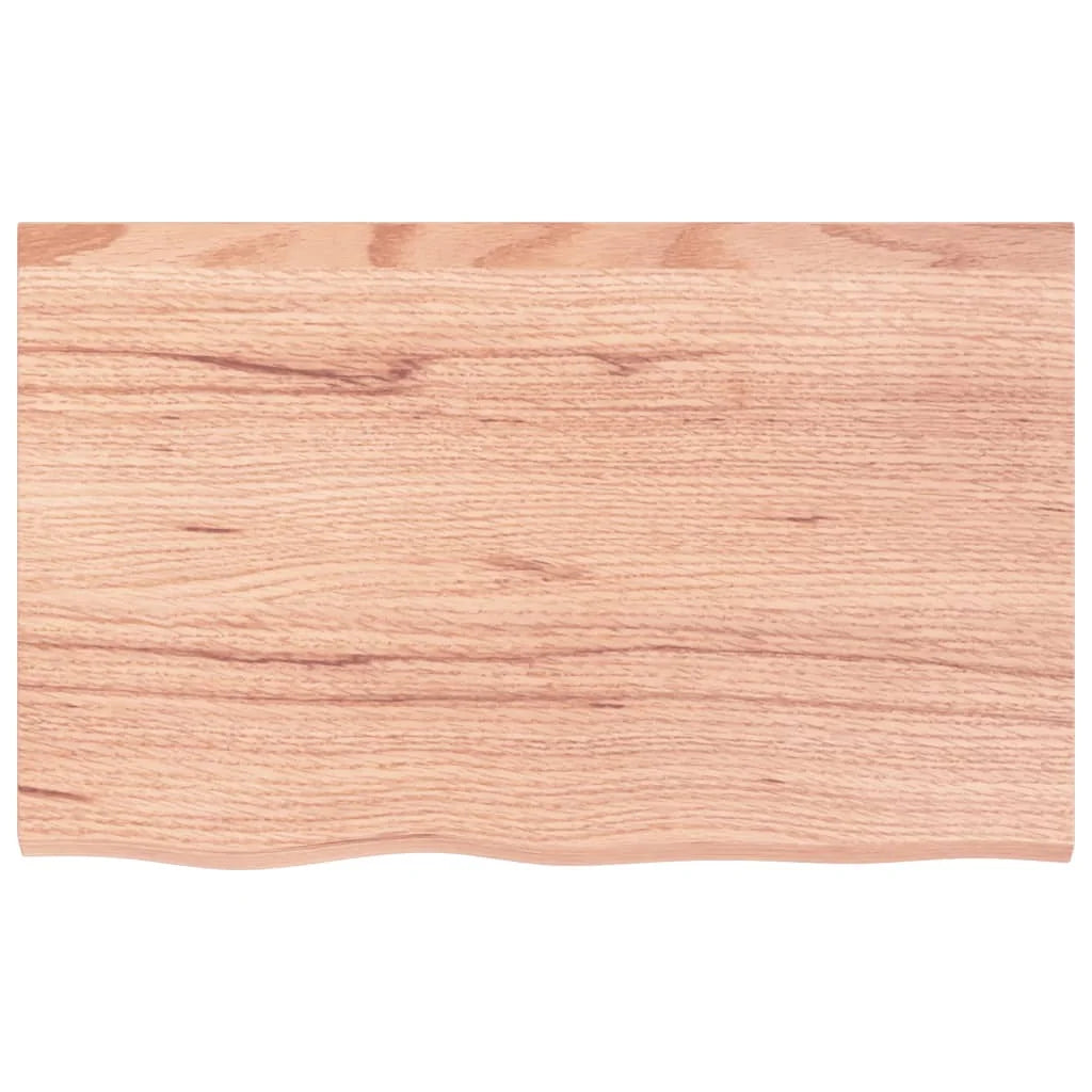 Light Brown Oak Wood Wall Shelf K76679