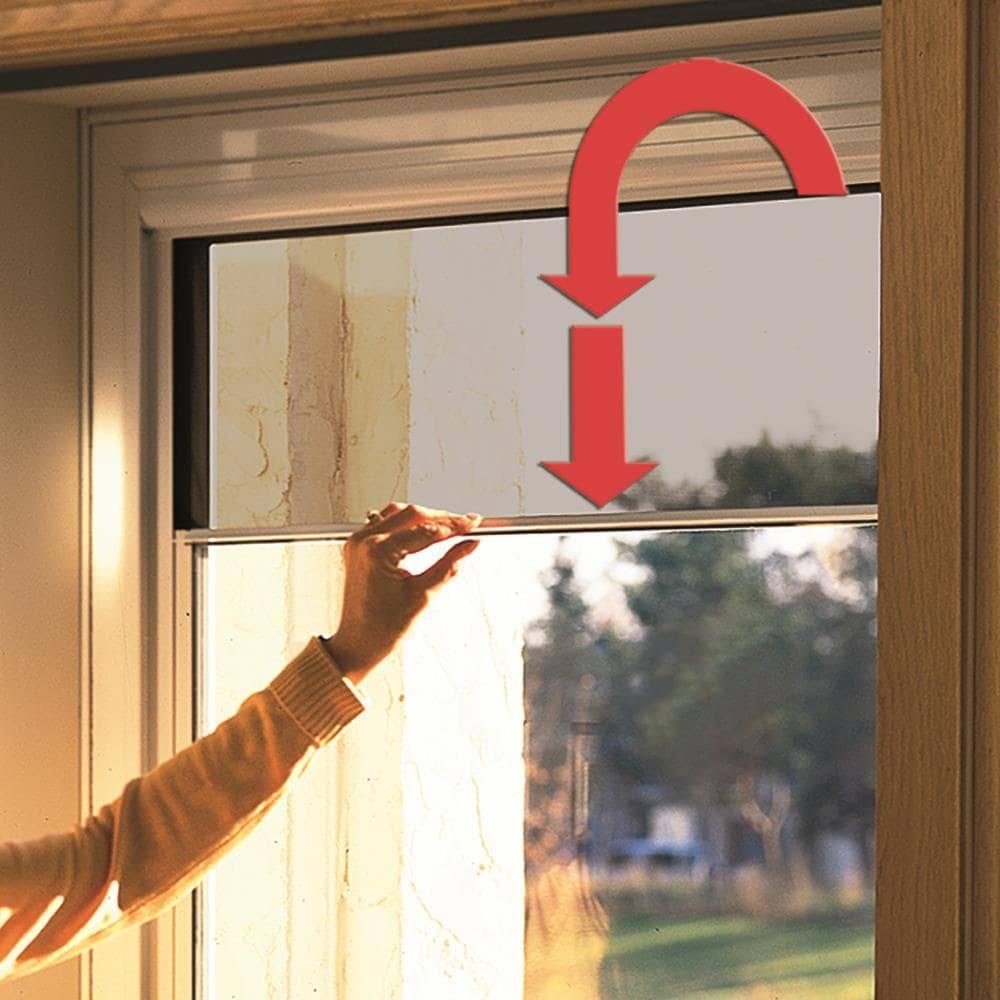 Brown Mid-View Wood Core Storm Door J6142
