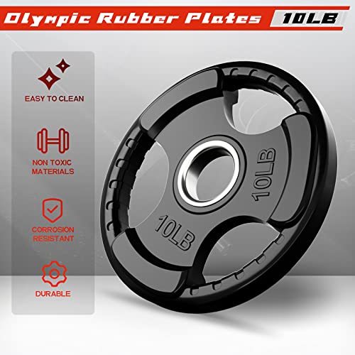 2.5 LB Olympic Rubber Grip Weight Plates V432