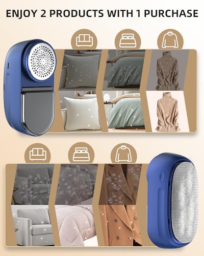 Fabric Shaver, 6-Leaf Blades, Rechargeable, 2600mAh Battery Operated Y936