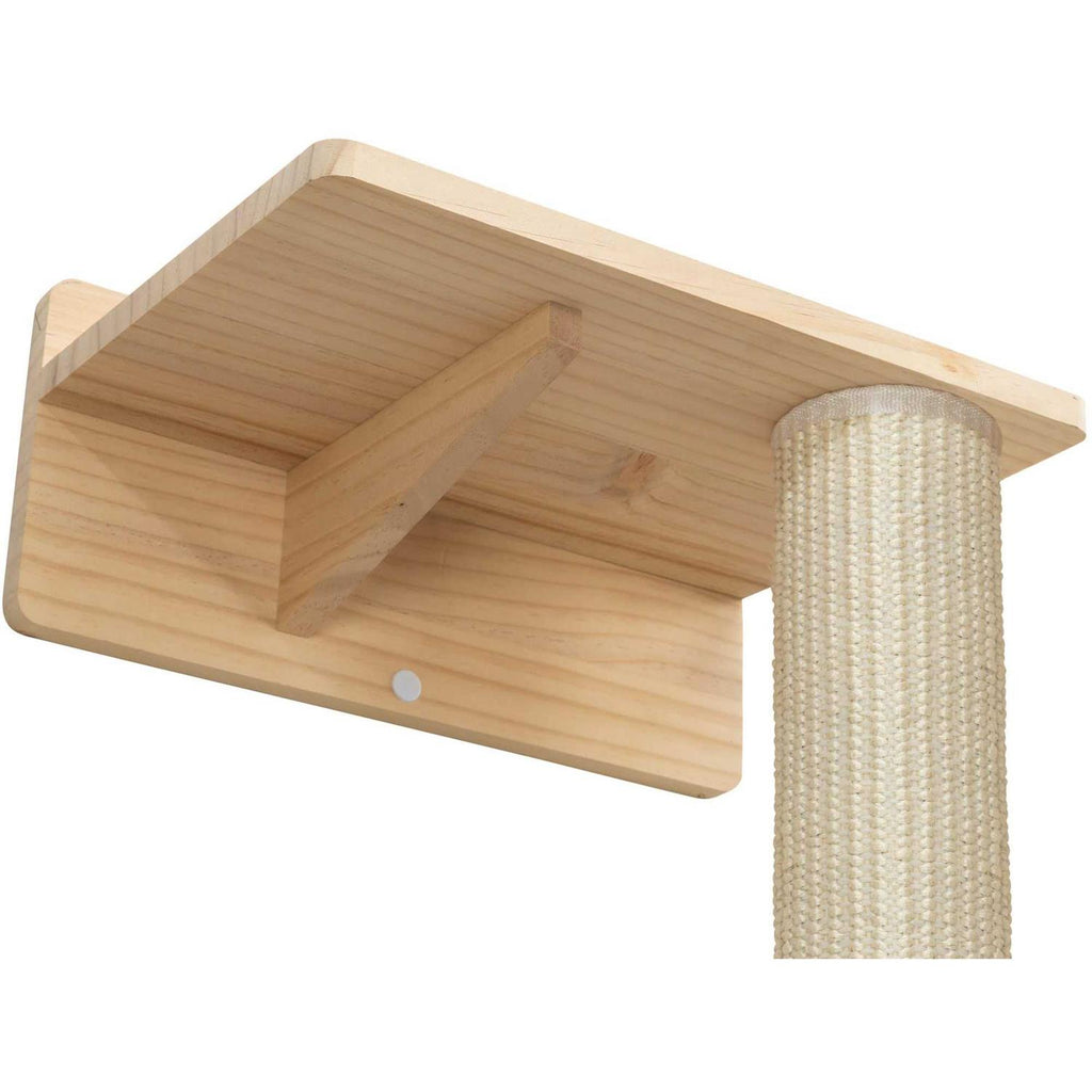Wall Mount Cat Scratching Post with Perch M11858
