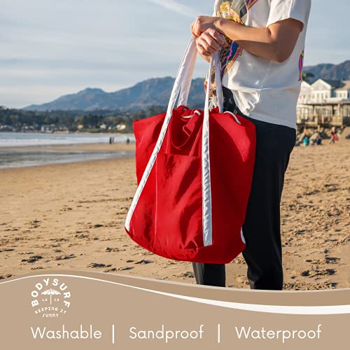 Waterproof Sandproof Beach Bag with Zipper E577