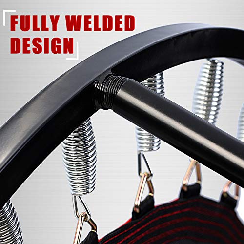 Folding Mini Trampoline with Handle, Max Load 330lbs W323