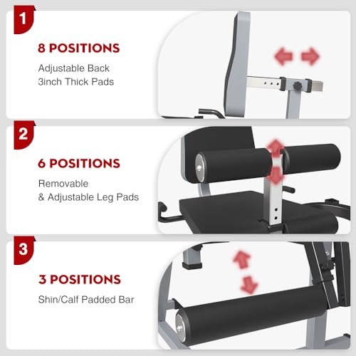 Adjustable Leg Extension and Curl Machine Z724