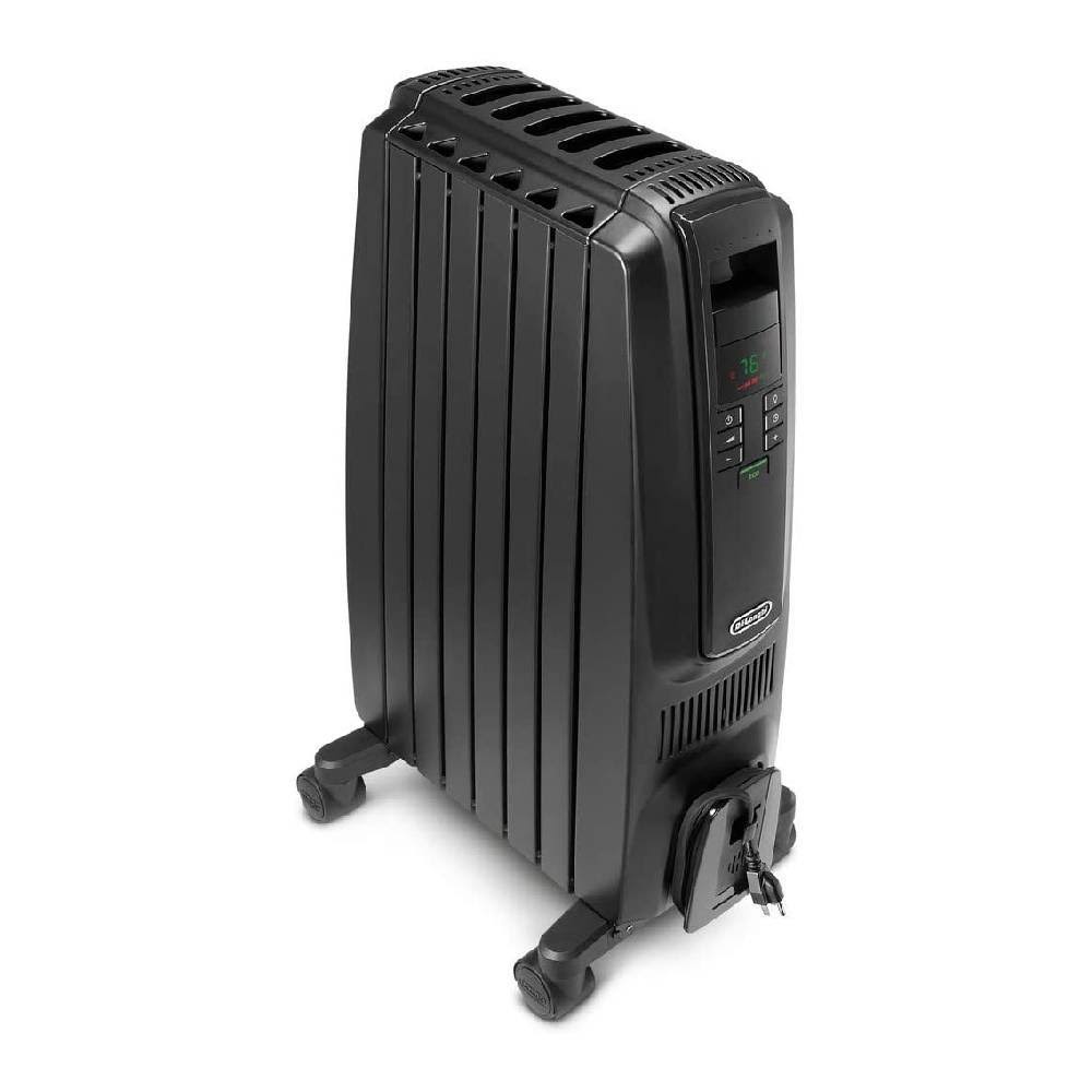 Oil-Filled Radiator Space Heater, 1500W, Adjustable Thermostat, 3 Heat Settings, Timer K513922