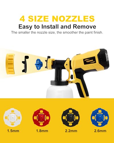 700W HVLP Electric Paint Sprayer with 10 Pack Paint Strainers K342
