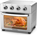 24.3QT/23L 1700W Stainless Steel Air Fryer Toaster Oven with 4 Accessories L70849