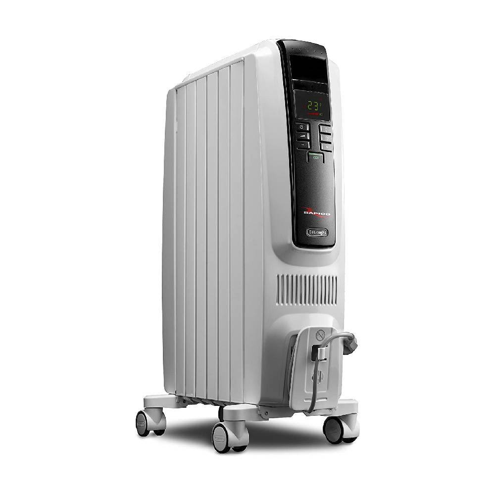 Oil-Filled Radiator Space Heater, 1500W, Adjustable Thermostat, 3 Heat Settings, Timer K513922