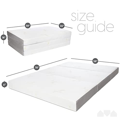Cot Size Memory Foam Folding Mattress with Washable Cover N805908