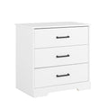 Black 3 Drawer Tall Nightstand J604