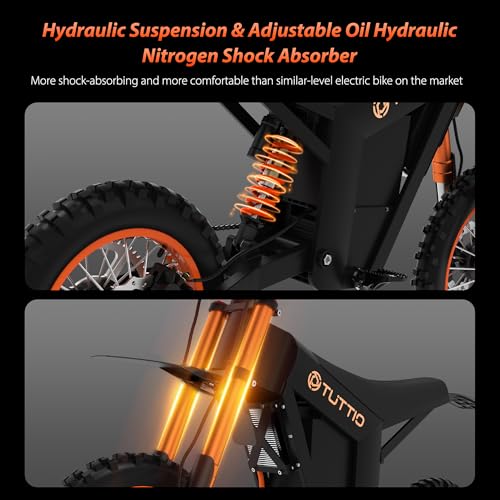 48V 21AH Electric Dirt Bike with 14"/12" Fat Tire O6580
