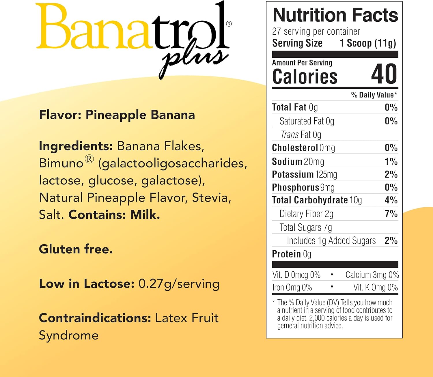 Natural Anti-Diarrheal with Prebiotics, 28 Servings (Pineapple) U681566