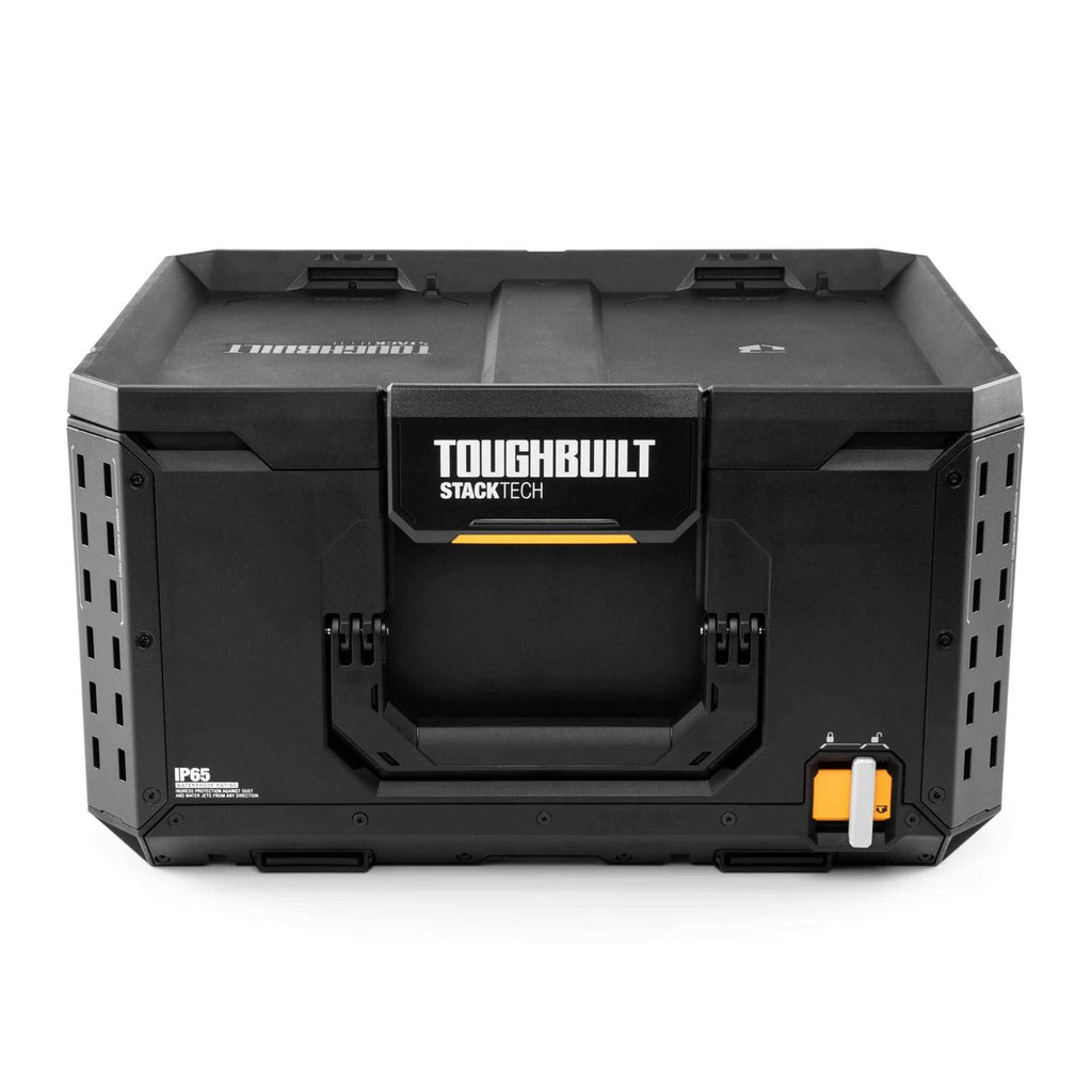 Large 21-in Black Plastic Lockable Tool Box Y718