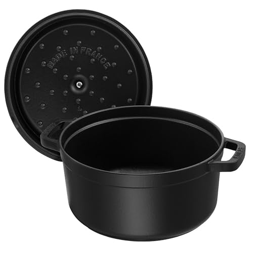 Black Matte Cast Iron Dutch Oven 5.5-qt Q8058