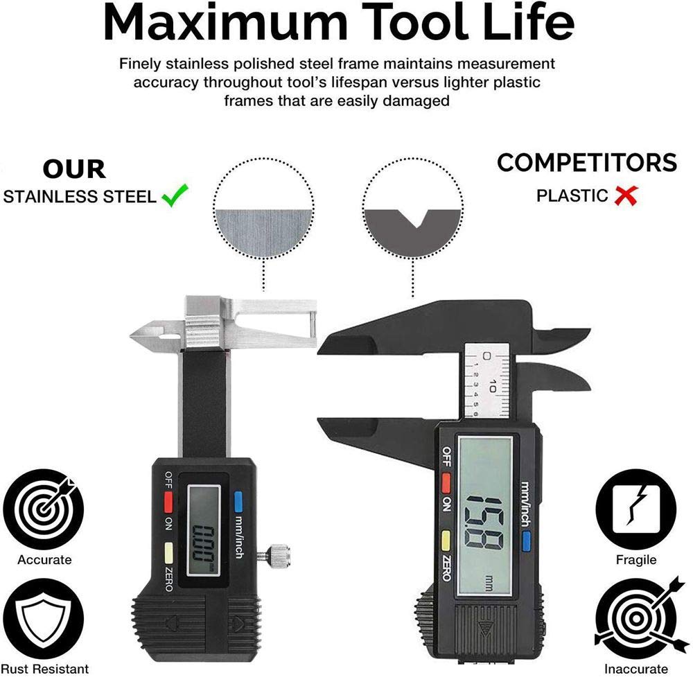 0~25mm Stainless Steel Digital Caliper B3142