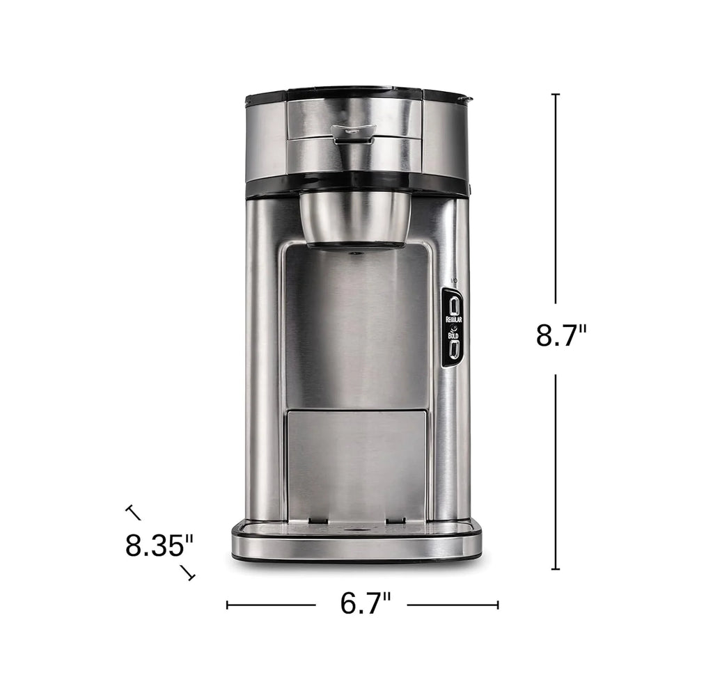 Single Serve Stainless Steel Coffee Maker Q6682